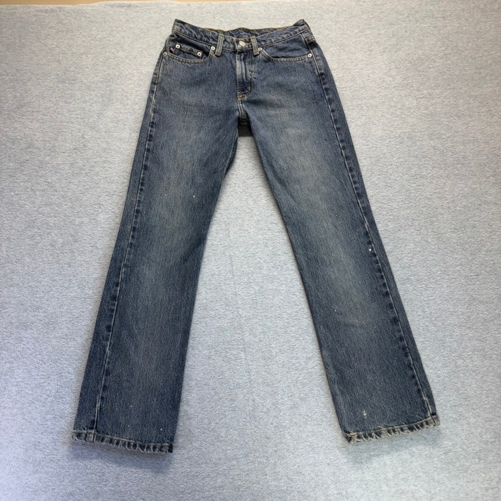 Polo Ralph Lauren 67 Jeans Womens 2 Bootcut Mid Rise Medium Wash Grunge Denim